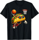 Slam Dunk Fiesta - Basketball Taco Fun T-Shirt - T-Shirt | Black