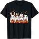 Cute Fall Ghost Bunny Rabbit Halloween Costume T-Shirt - T-Shirt | Black