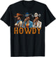 Howdy Western Rodeo Melanin Black Cowgirl African American T-Shirt - T-Shirt | Black