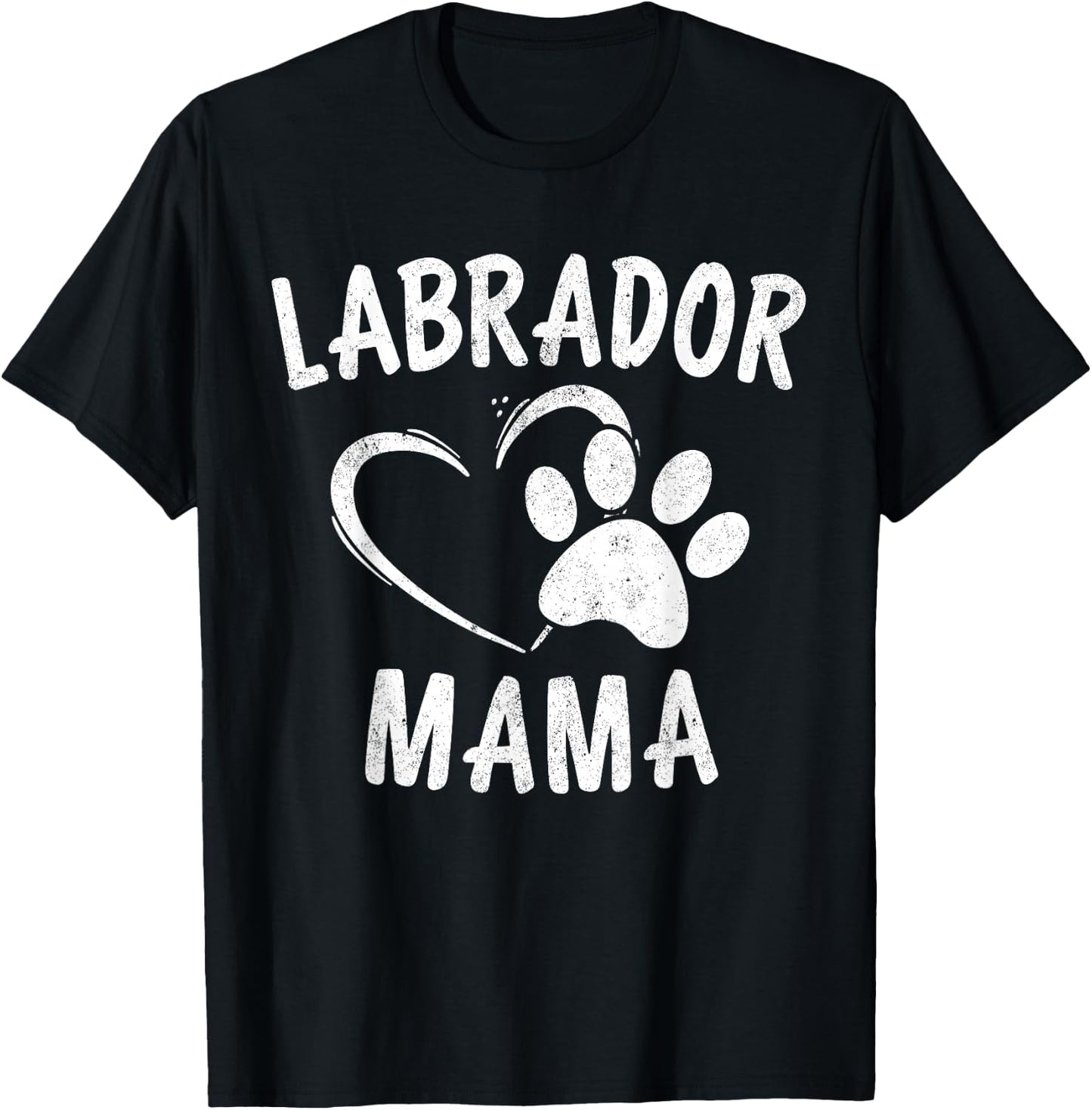 Labrador Mama Gift Black Golden Lab Mom Apparel Dog Owner Men Women Girls Kids T-Shirt - T-Shirt | Black