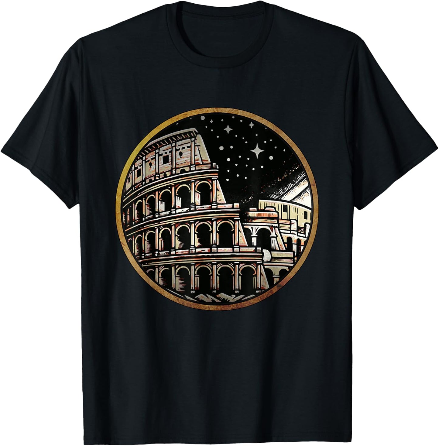 Roman Empire Colosseum of Ancient Rome T-Shirt - T-Shirt | Black
