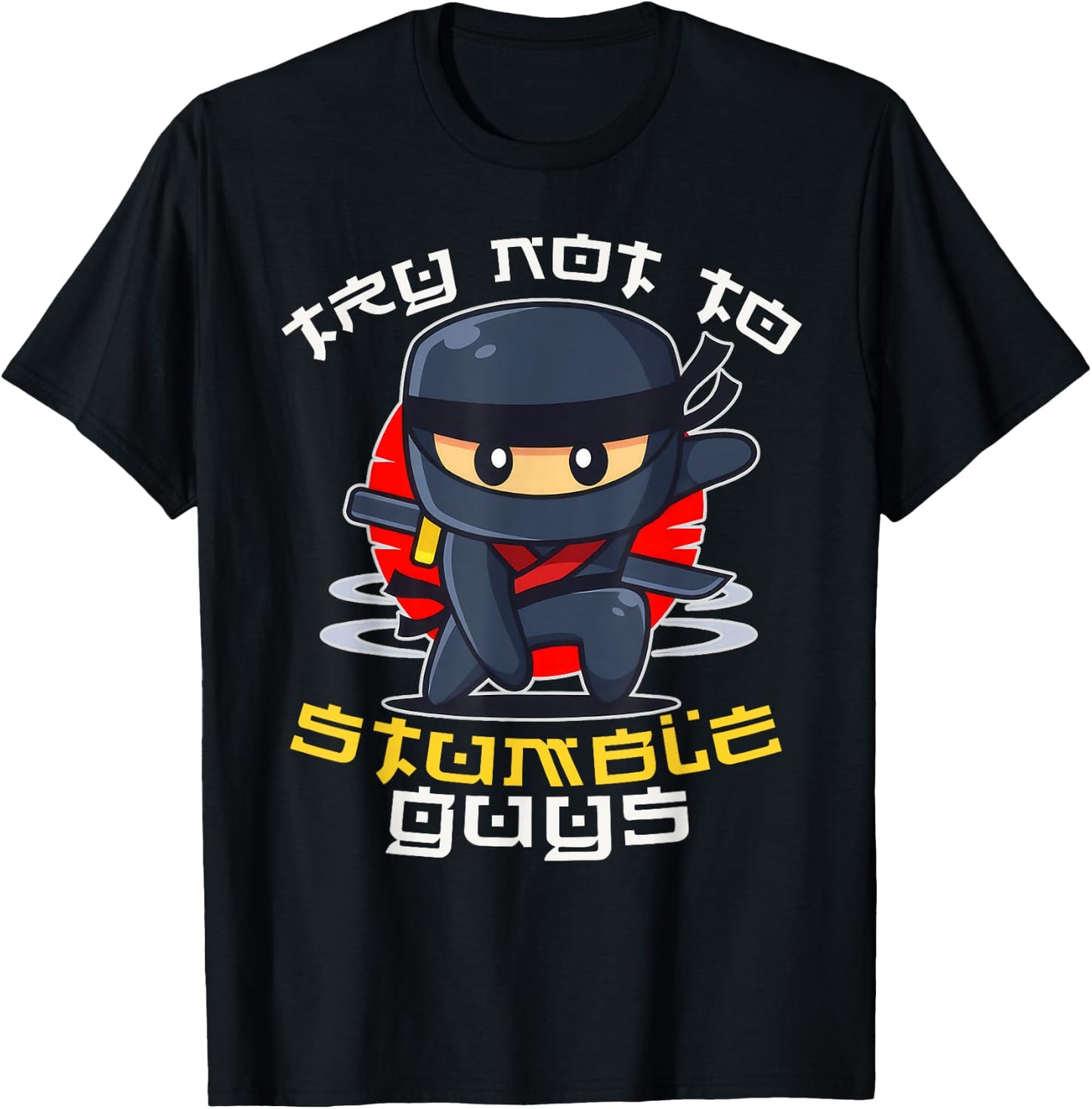 Stumble Guys Ninjas Games Stumble Guys Kids T-Shirt - T-Shirt | Black