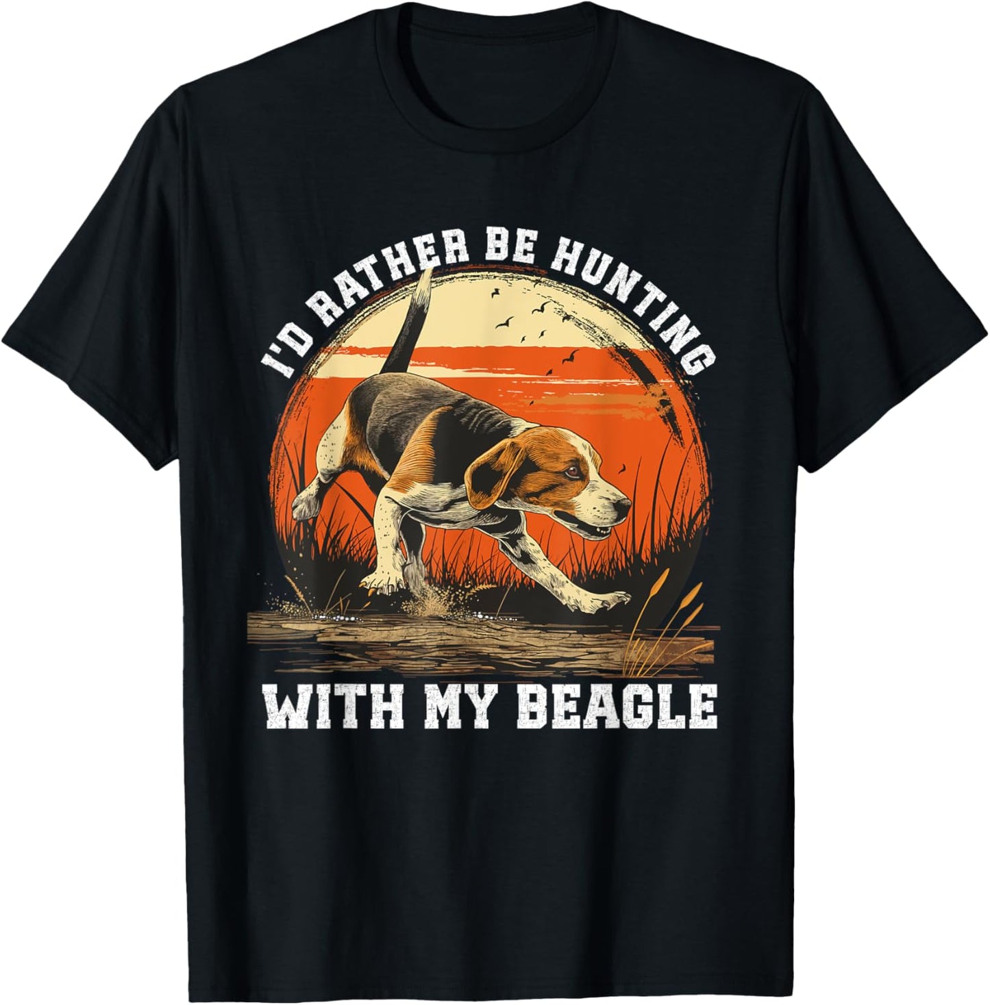 Dog Hunter I'd Rather Be Beagle Hunting Women T-Shirt - T-Shirt | Black