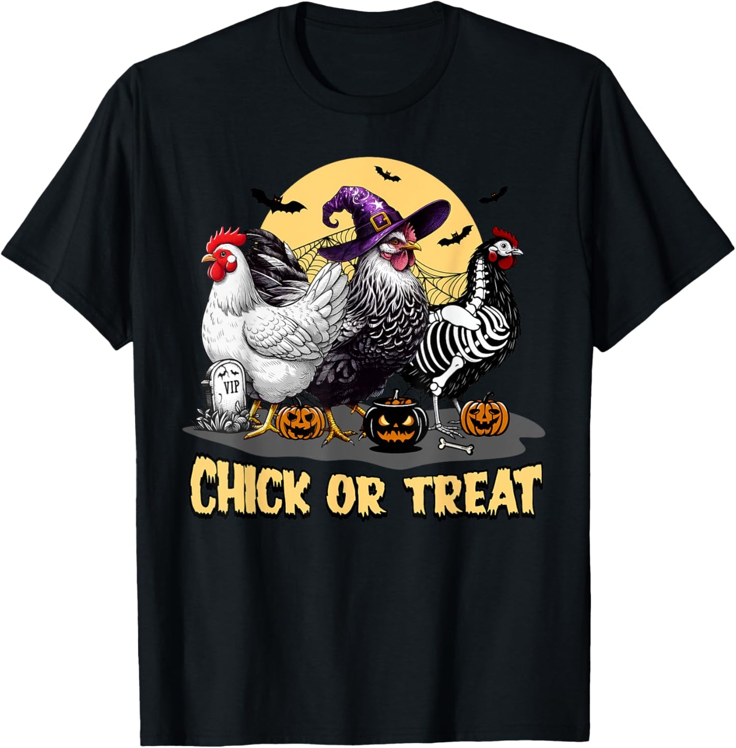 Chick Or Treat T-Shirt - T-Shirt | Black