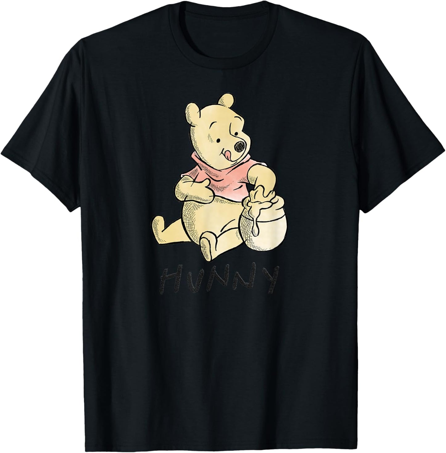 Disney - Winnie The Pooh Hunny T-Shirt - T-Shirt | Black