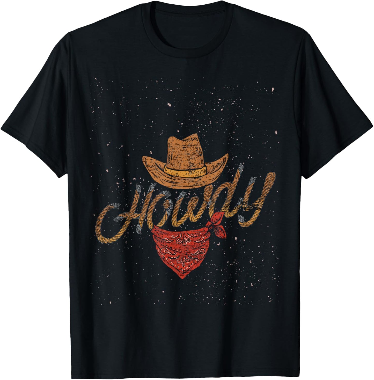 Yeehaw Cowboy Gifts Texas Rodeo Bull Men's Western Black Small T-Shirt - T-Shirt | Black