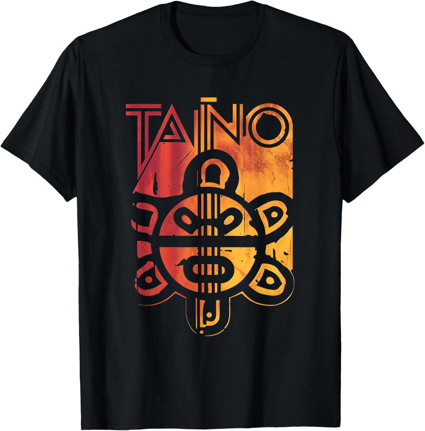 Taino Art Taino Culture Boricua Native American Design T-Shirt - T-Shirt | Black