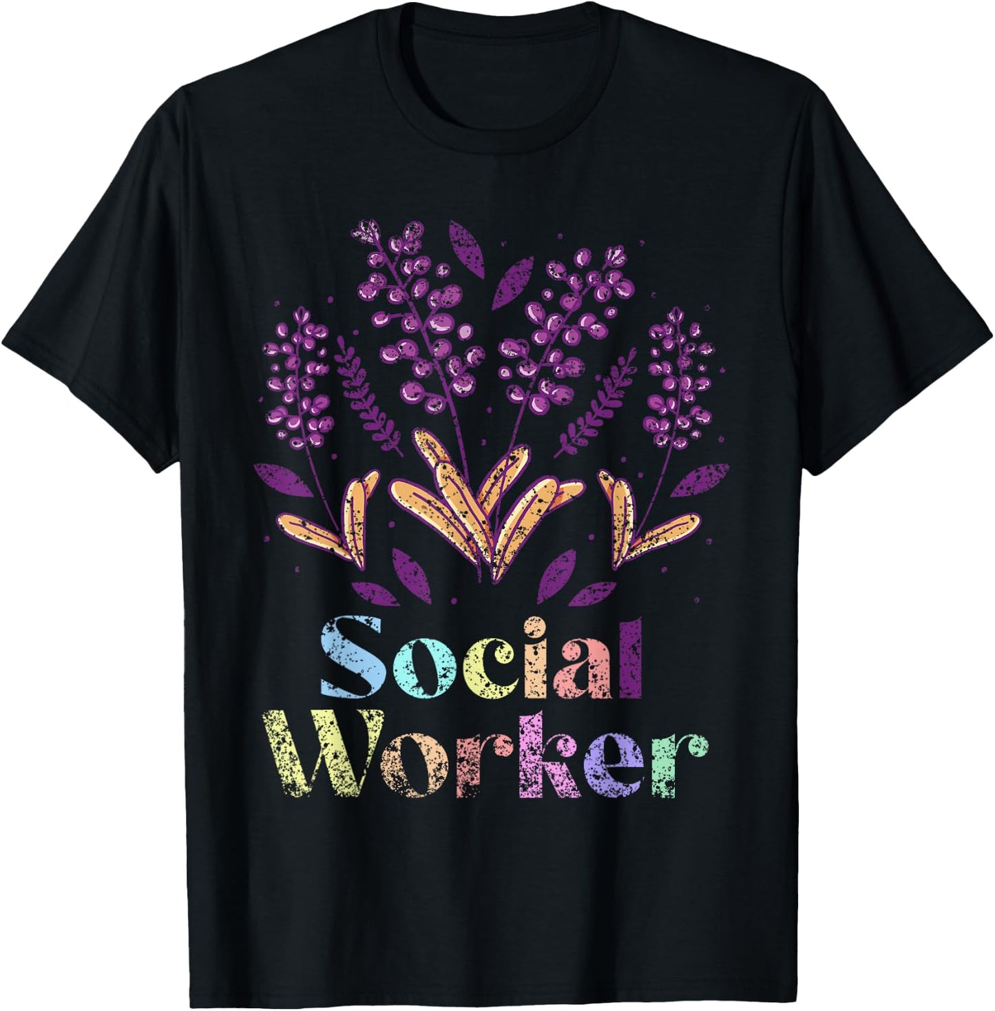 Social Worker Job Graduation Work Social , Small, Black T-Shirt - T-Shirt | Black