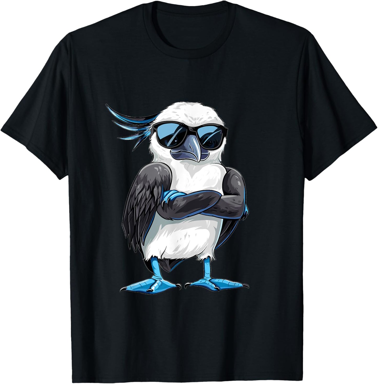 Blue Footed Booby Plush Stuffed Animal Blue Foot Booby T-Shirt - T-Shirt | Black