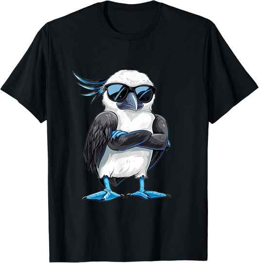 Blue Footed Booby Plush Stuffed Animal Blue Foot Booby T-Shirt - T-Shirt | Black