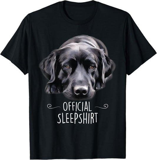 Sleeping Labrador Dog Official Sleep Lab Funny Women Kids T-Shirt - T-Shirt | Black
