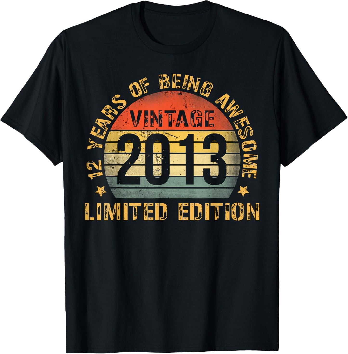 12 Year Old Bday Decorations Son Boy 12yr 2013 12th Birthday T-Shirt - T-Shirt | Black