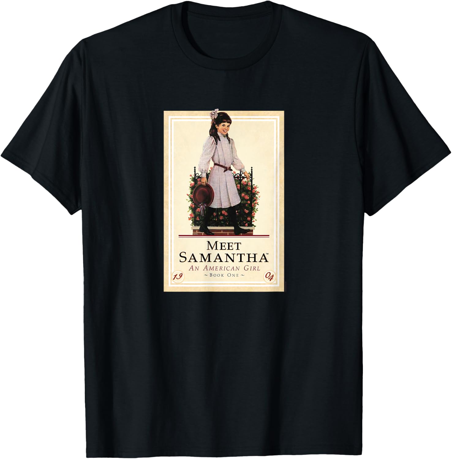 American Girl - Meet Samantha Book Cover T-Shirt - T-Shirt | Black