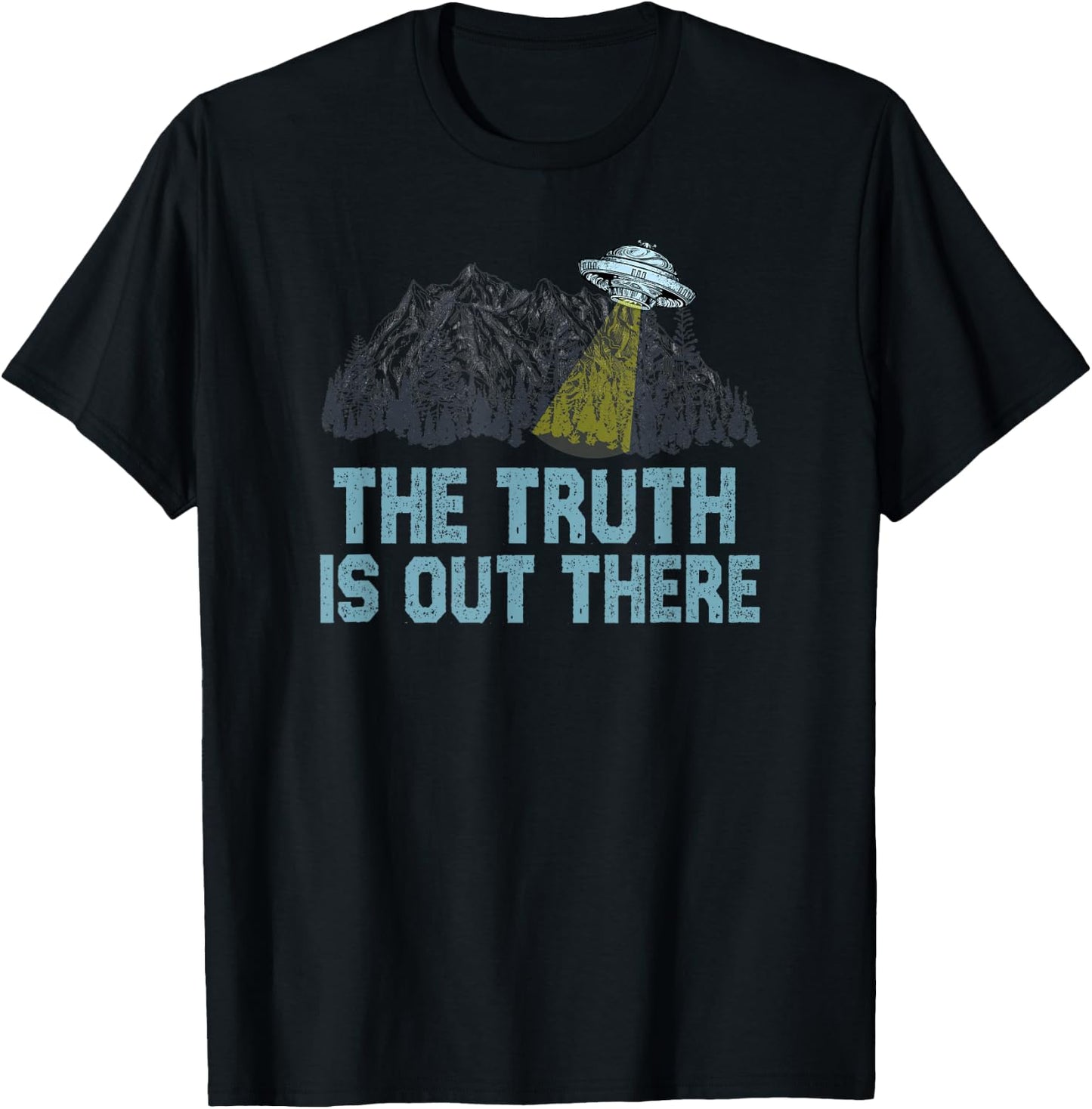 Truth is Out There ufo alien space graphic for sci-fi geek T-Shirt - T-Shirt | Black