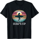 Surf's Up - Surfer Girl - Vintage Style T-Shirt - T-Shirt | Black
