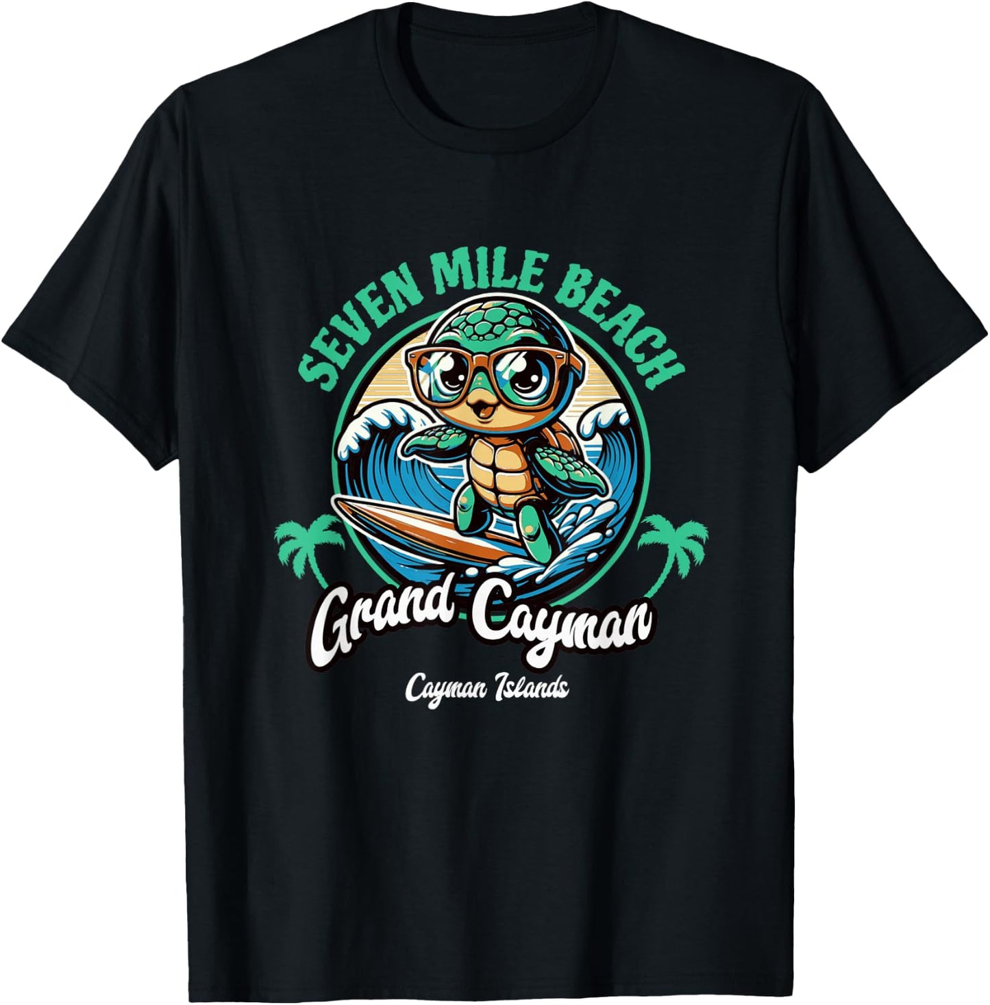Grand Cayman Seven Mile Beach Cayman Islands Kids T-Shirt - T-Shirt | Black