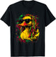 Jamaica Hippie Rasta Reggae Music Reggae Rubber Duck T-Shirt - T-Shirt | Black