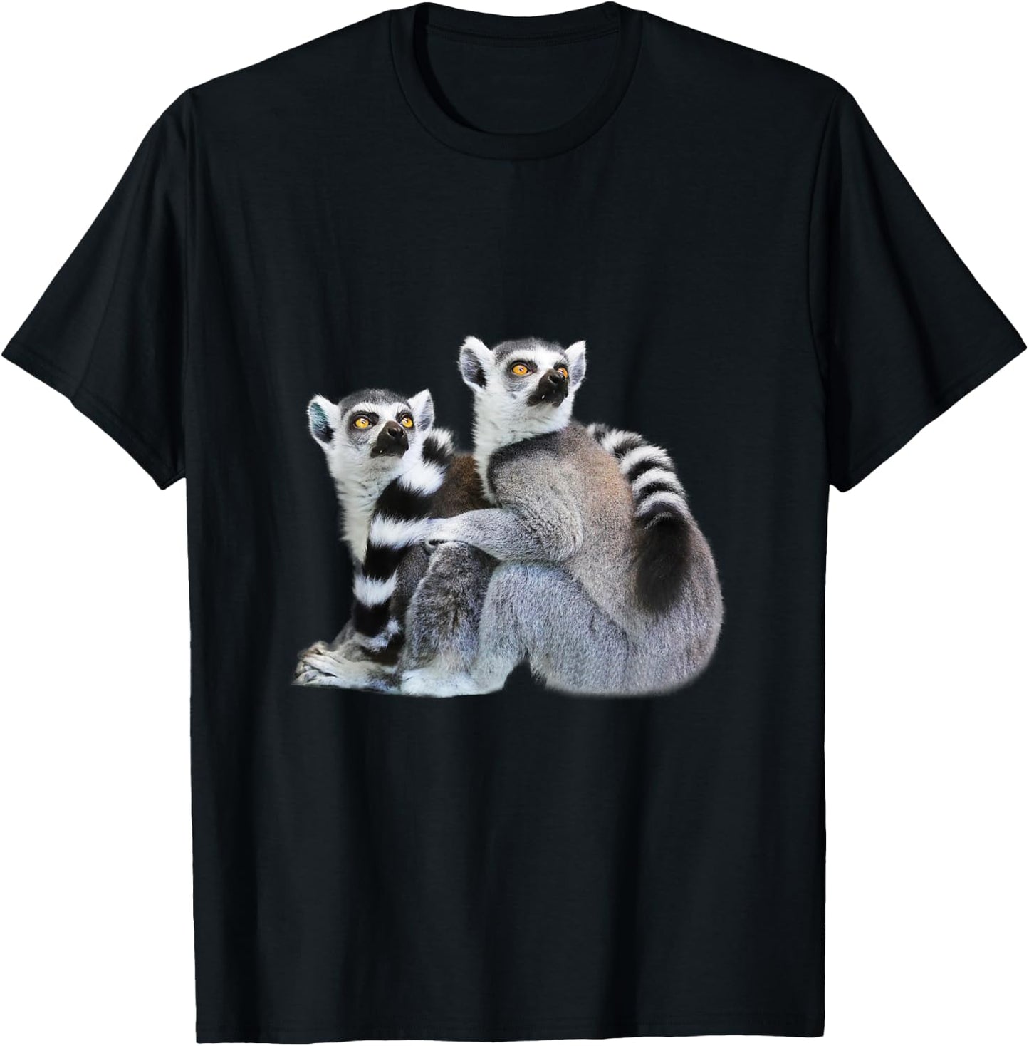 Lemur Lemuren Design Men Women Gift T-Shirt - T-Shirt | Black