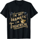 Theatre FH -Adult Black Modern Classic Dramatic - Small - Short Sleeve - Cotton Blend - Machine Wash T-Shirt - T-Shirt | Black