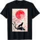 Okami Wolf Japanese Anime Kawaii Blossom Cherry T-Shirt - T-Shirt | Black
