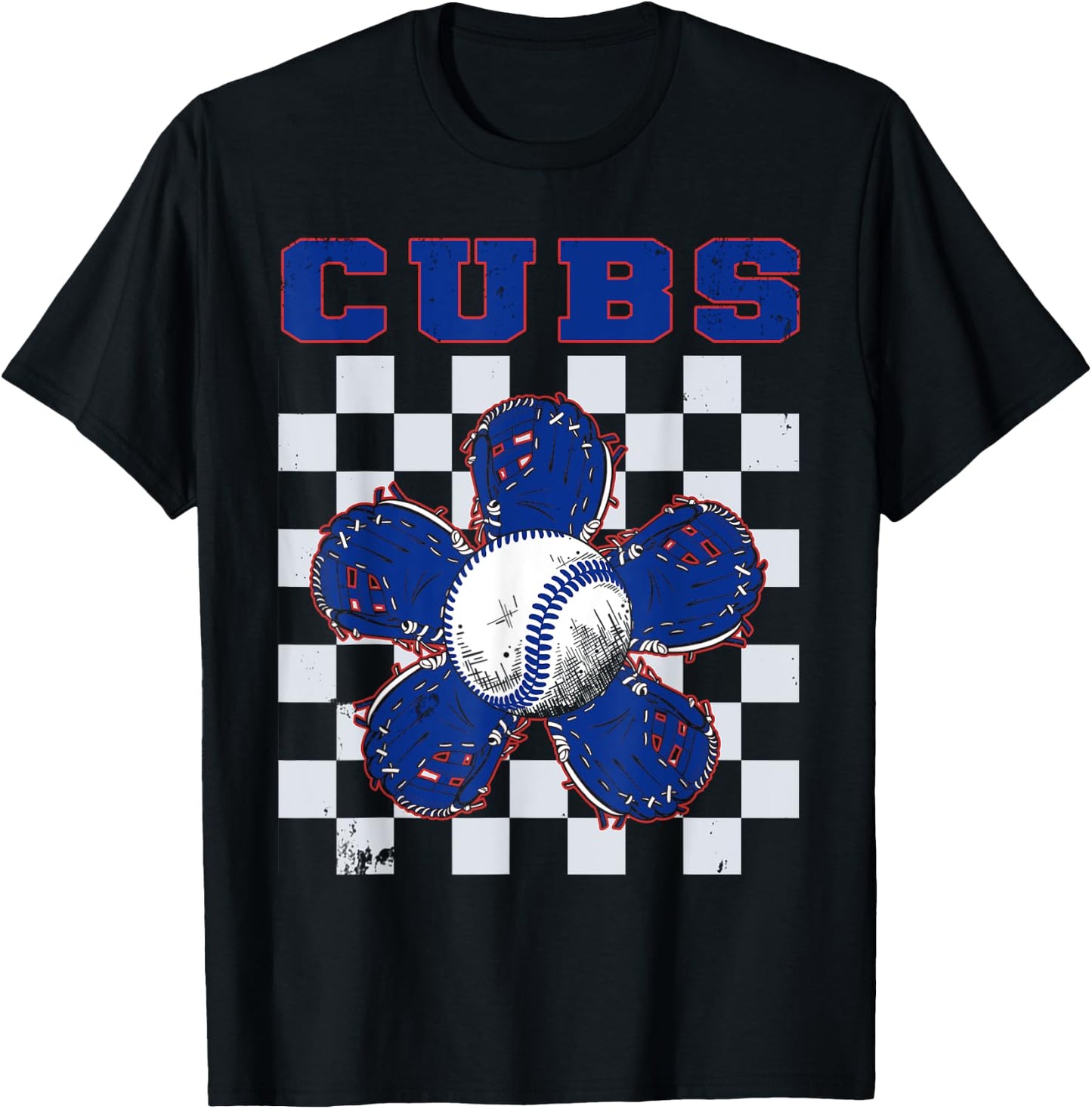 Vintage Cubs Name Throwback Classic Art Cubs Spirit Game Day T-Shirt - T-Shirt | Black