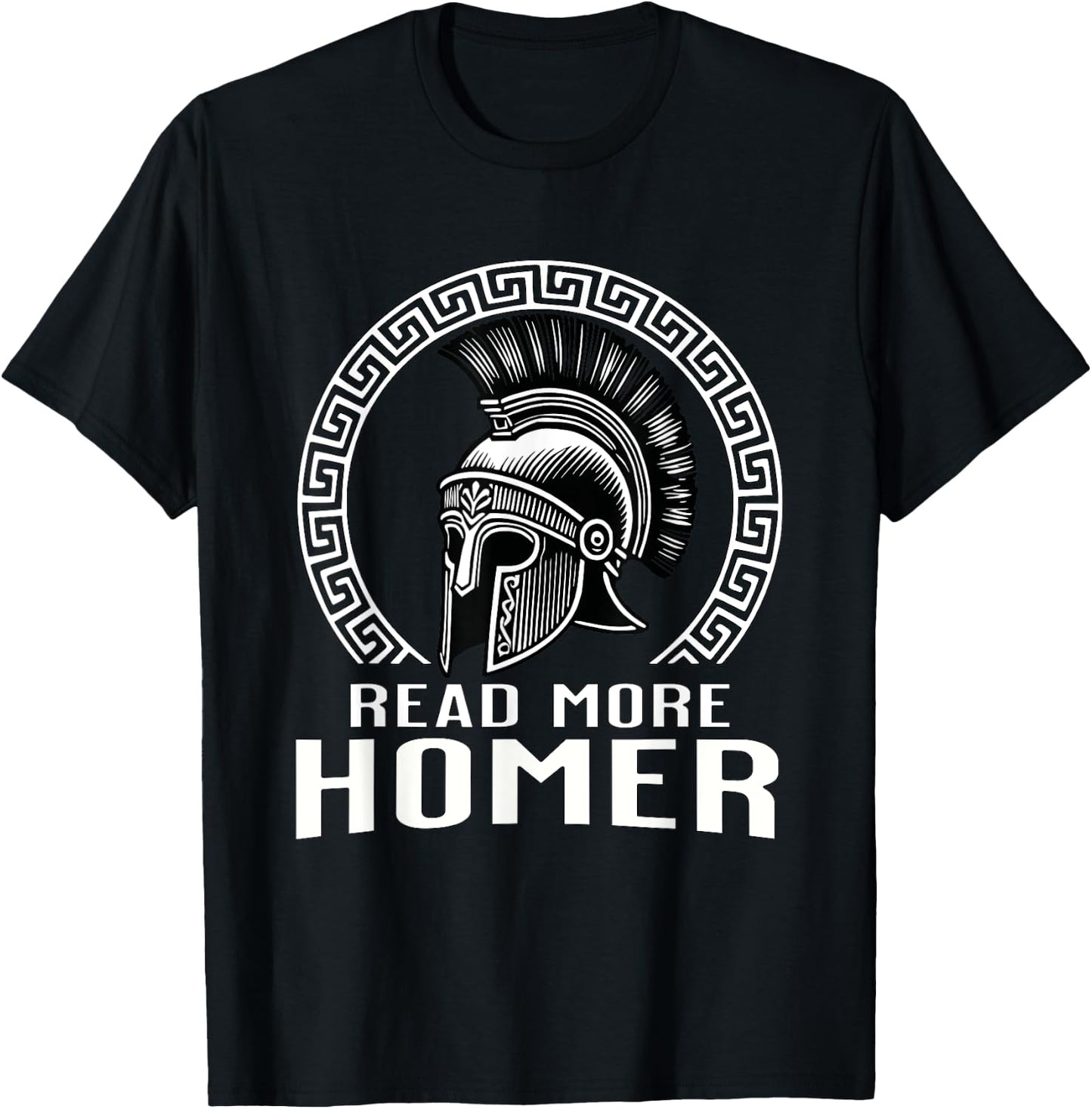 Homer Iliad and Odyssey Greek History Read More Homer T-Shirt - T-Shirt | Black