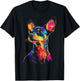 Miniature Pinscher Dog Motif Pet Artwork Miniature Pinscher Women Kids T-Shirt - T-Shirt | Black