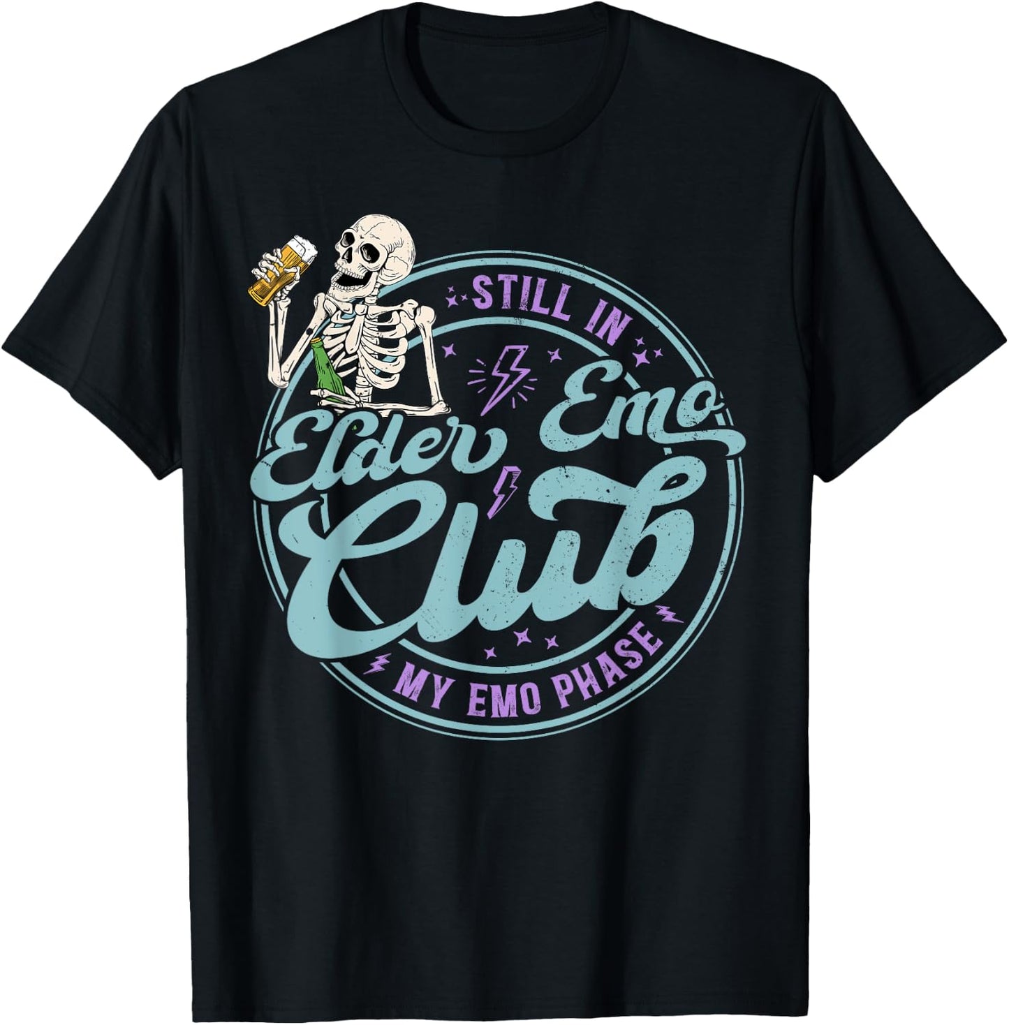 Still In Elder Emo Club My Emo Phase T-Shirt - T-Shirt | Black