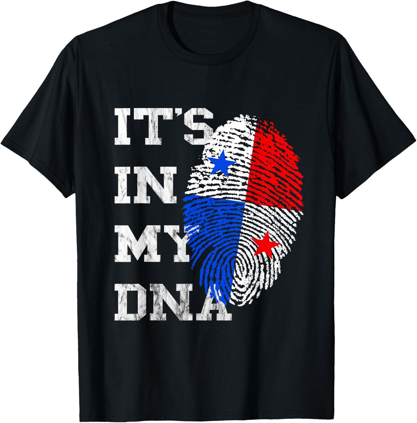 Panama It''s In My DNA Roots Panama Trip Panamanian Flag T-Shirt - T-Shirt | Black