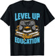 Level Up Your Education Gaming Inspired Teacher T-Shirt - T-Shirt | Black