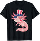 Axolotl 4th of July T-Shirt - T-Shirt | Black