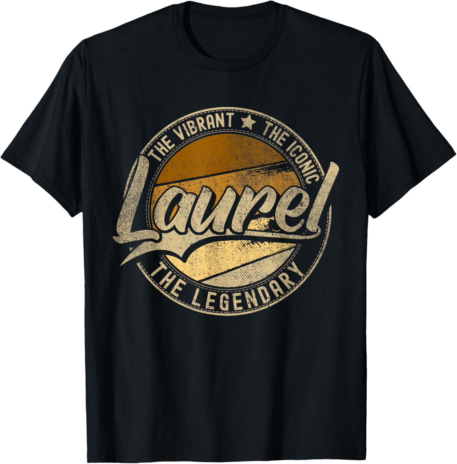 Laurel MS | Mississippi | Vintage Distressed T-Shirt - T-Shirt | Black