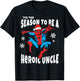 Marvel Spider-Man Season To Be A Heroic Uncle T-Shirt - T-Shirt | Black