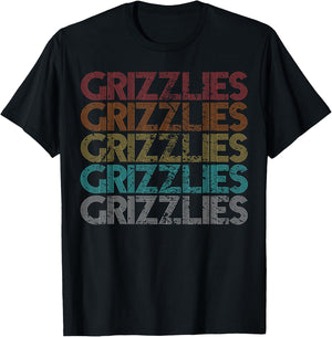 Retro Vintage Grizzlies T-Shirt - T-Shirt | Black