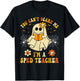 You Can't Scare Me I'm A SPED Teacher Halloween Ghost Funny T-Shirt - T-Shirt | Black