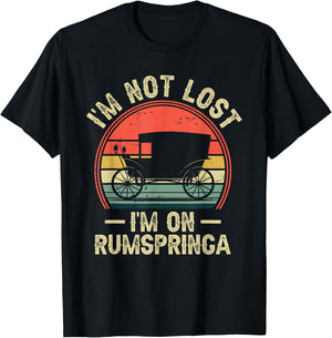 I'm Not Lost I'm On Rumspringa Funny Amish T-Shirt - T-Shirt | Black