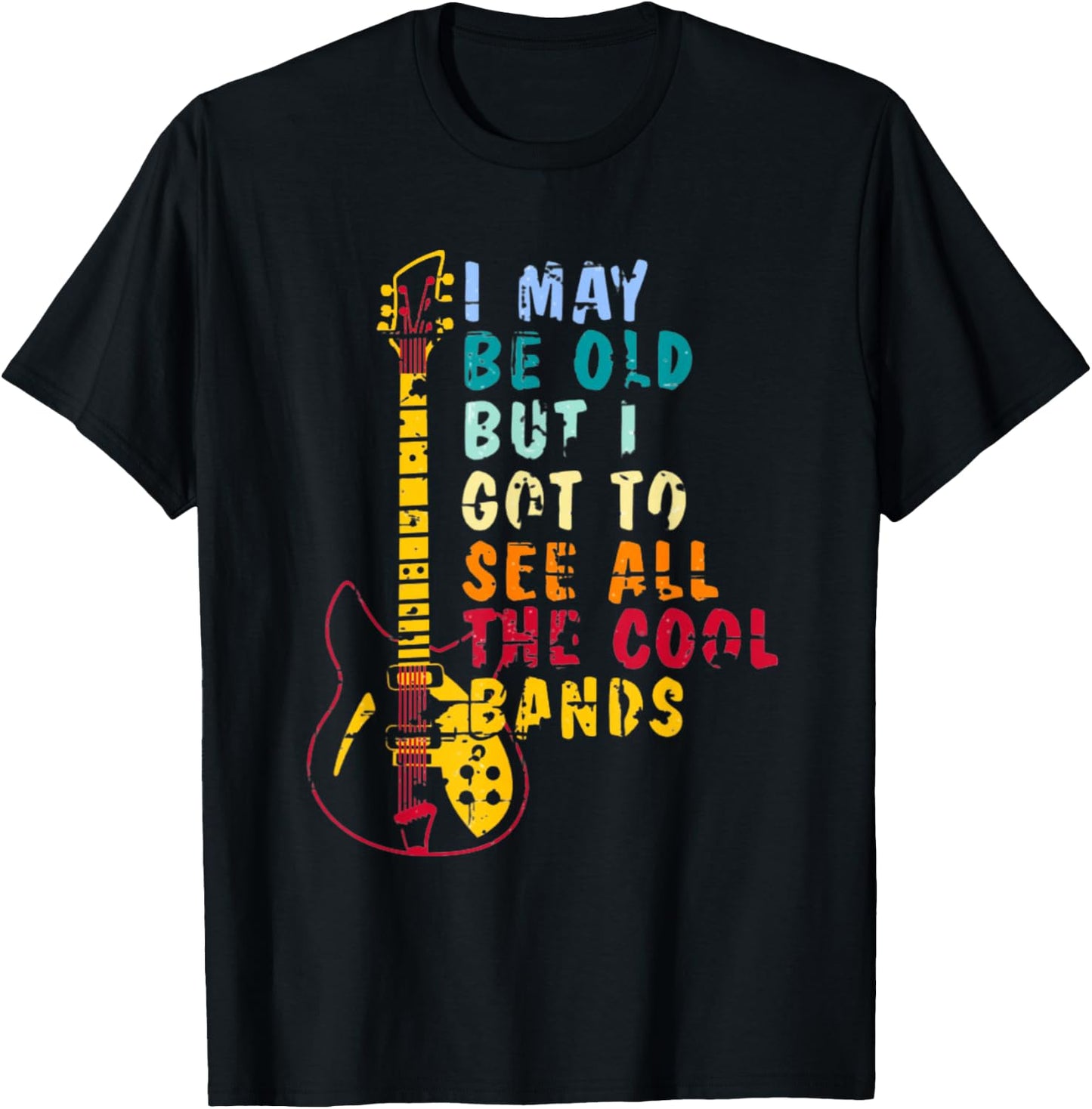 I May Be Old But I Got To See All The Cool Bands Graphic Women Kids T-Shirt - T-Shirt | Black