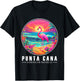 Punta Cana Flamingo Shirt Dominican Republic Beach Sunset T-Shirt - T-Shirt | Black