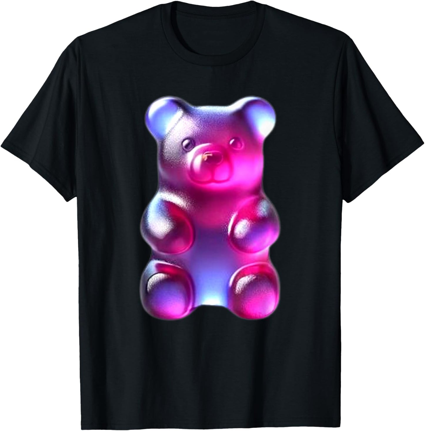 Indigo Purple Gummy Bear T-Shirt - T-Shirt | Black