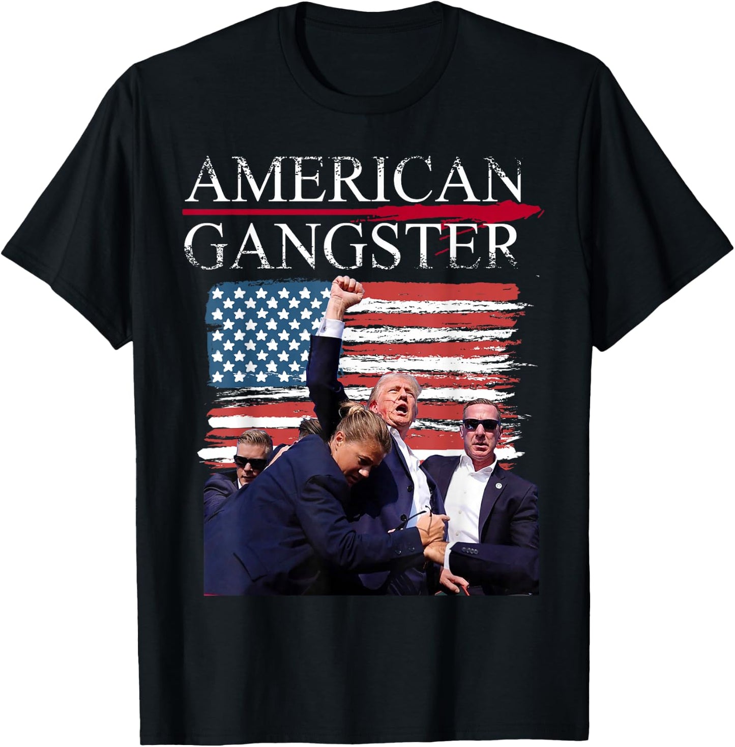 American Trump Gangster T-Shirt - T-Shirt | Black