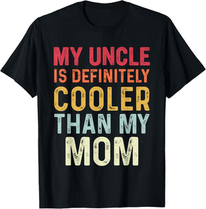 I Love My Uncle Vintage Kids Uncle Niece Nephew Funny Black S T-Shirt - T-Shirt | Black