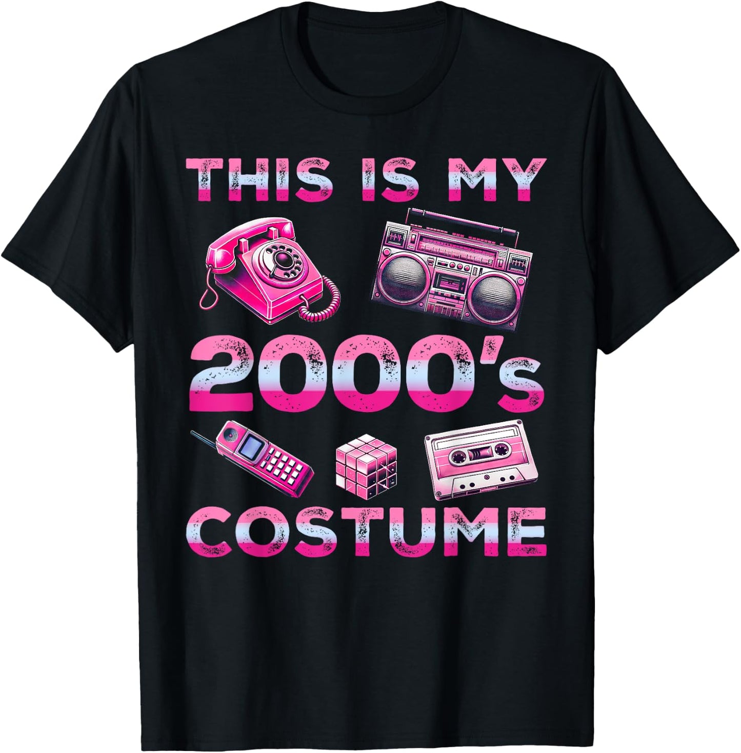 This Is My 2000s Costume 2000's style 2000s Retro Party T-Shirt - T-Shirt | Black