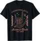 Vintage Skeleton Overstimulated Moms Club Funny Mother T-Shirt - T-Shirt | Black