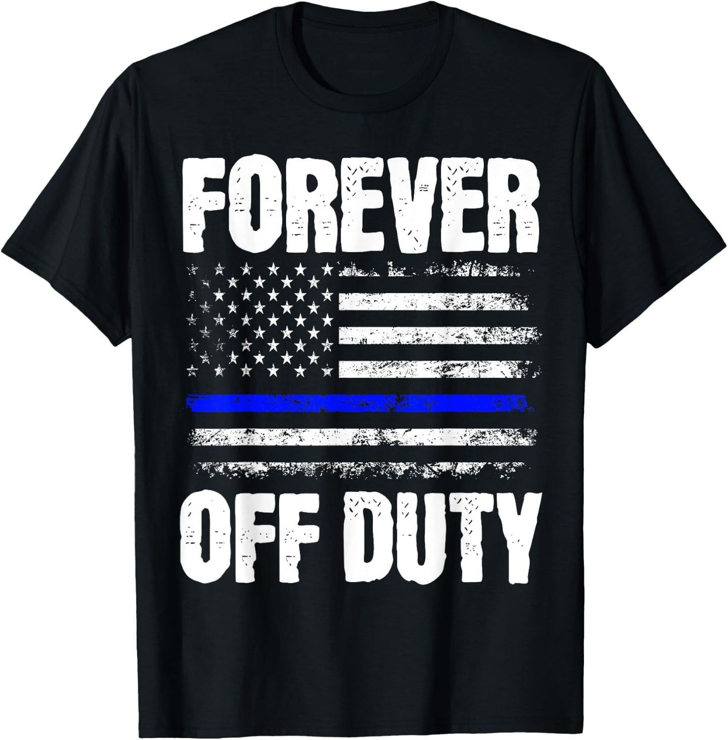 Retired Police Officer Cop T-Shirt - T-Shirt | Black