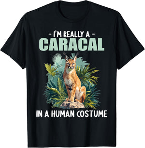 Caracals Caracal , Small, Black T-Shirt - T-Shirt | Black