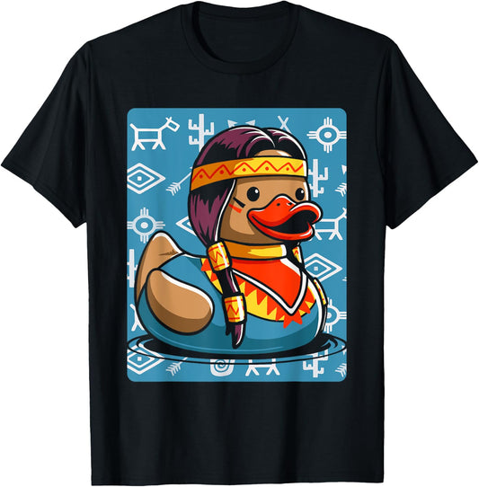 Native American Duck T-Shirt - T-Shirt | Black