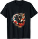 Koi Japanese Koi Carp Fish Yin Yang Asian Carp Koi Fish T-Shirt - T-Shirt | Black