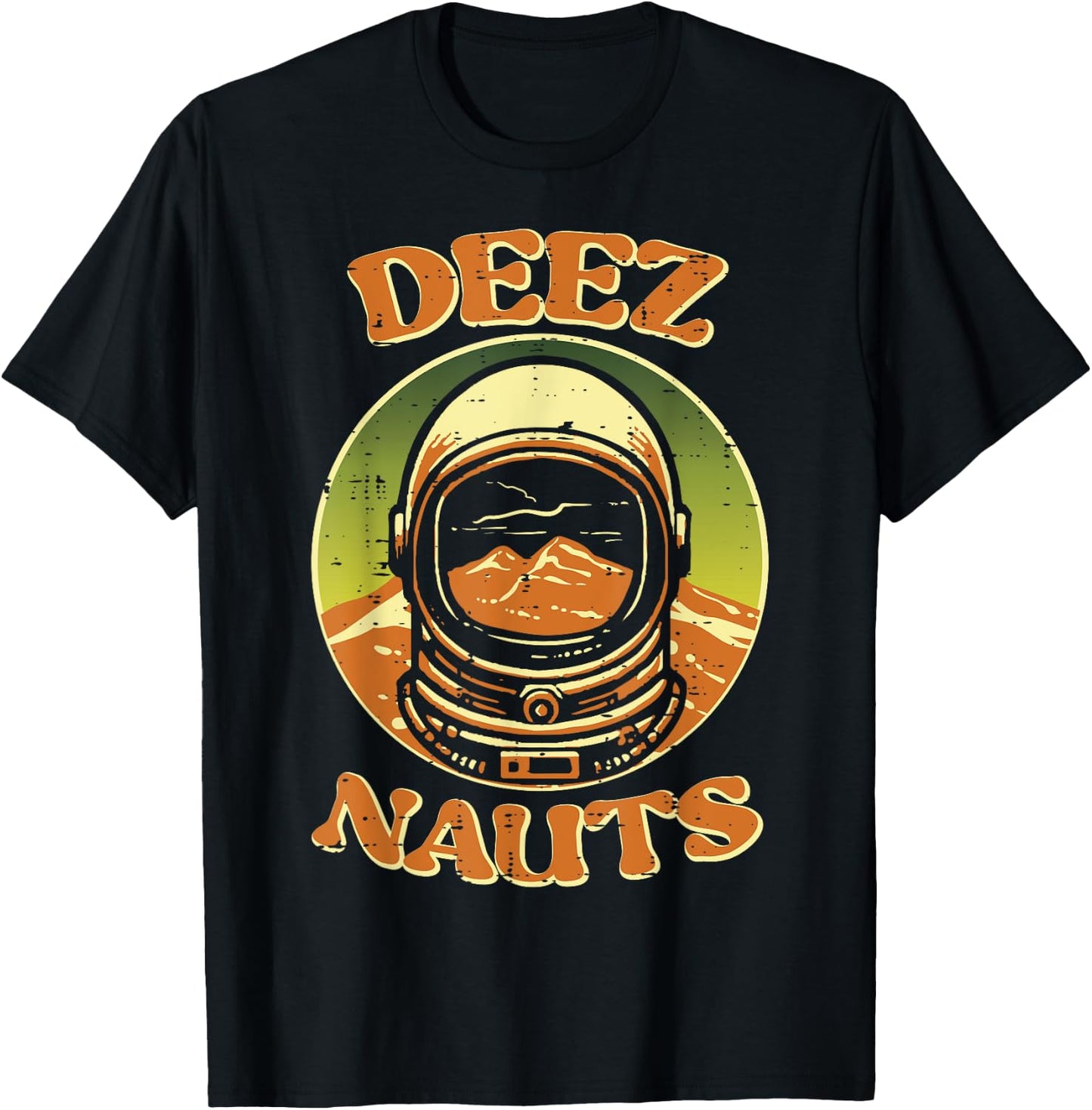 Astronaut Deez Nauts Nuts Funny Space Meme Men Kids Women T-Shirt - T-Shirt | Black