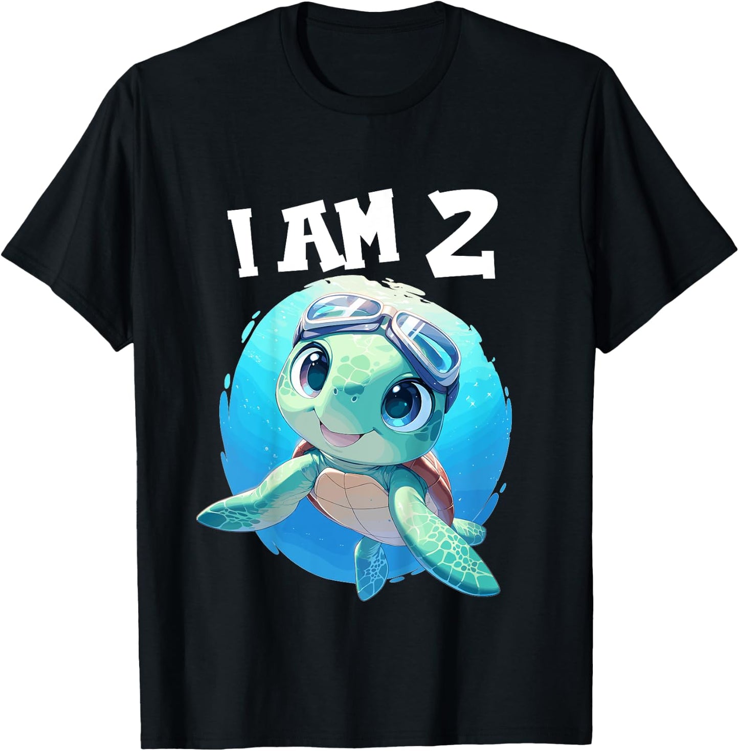 2 Years old 2 birthday Sea Turtles Boy Girl Sea Turtle T-Shirt - T-Shirt | Black