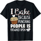 I Bake Because Punching People Is Frowned Upon T-Shirt - T-Shirt | Black
